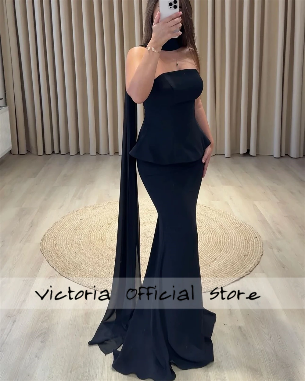 Vestidos de fiesta sin tirantes con bufanda azul, vestidos de novia sin mangas, drapeados hasta el suelo, فساتmavera2025 personalizados