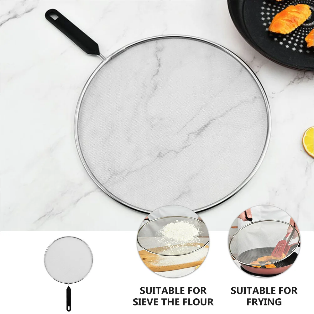 

Stainless Steel Flour Strainer Fine Mesh Kitchen Sifter Baking Sieve Rustproof Tea Soy Milk Oil Filter Home Cooking