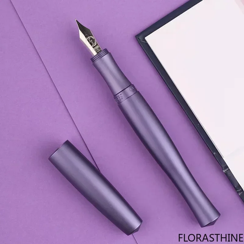 Penbbs 323 Fountain Pen Aluminum alloy Flow Negative Pressure Vacuum 0.5mm F Ink Nib Pen Bussiness Office Supplies Stationery