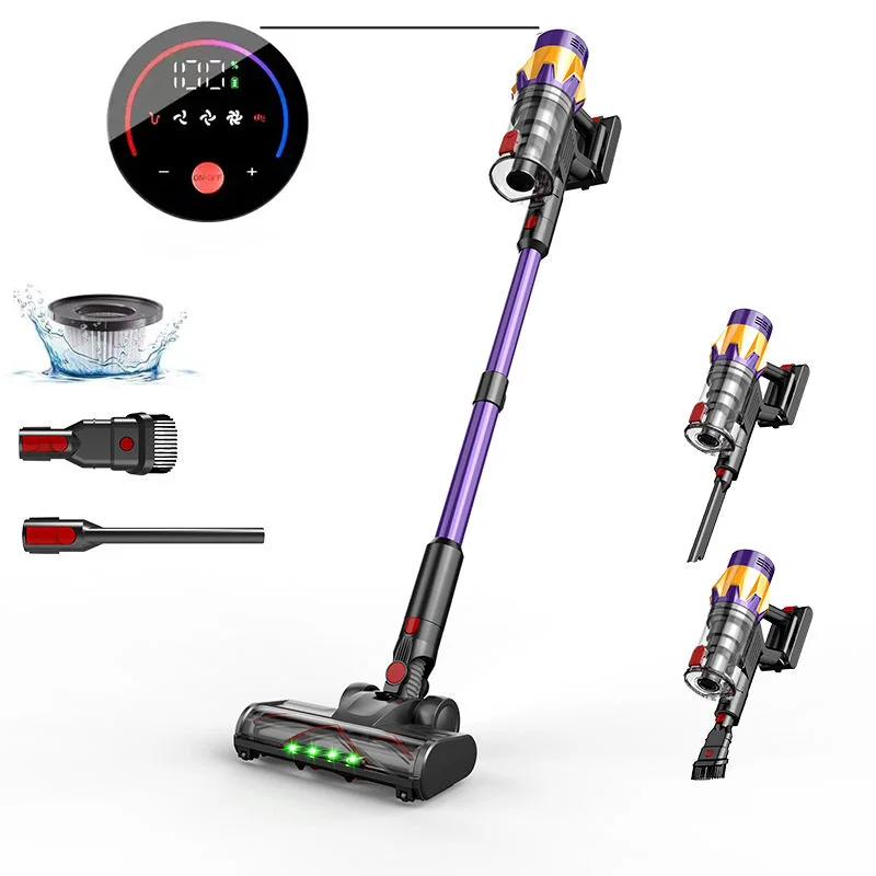 

Handheld Vacuum Cleaner 45KPa 550W Brushless Motor LED Touchscreen,Removable Battery, Cordless Stick Vacuum for Home Pet Clean