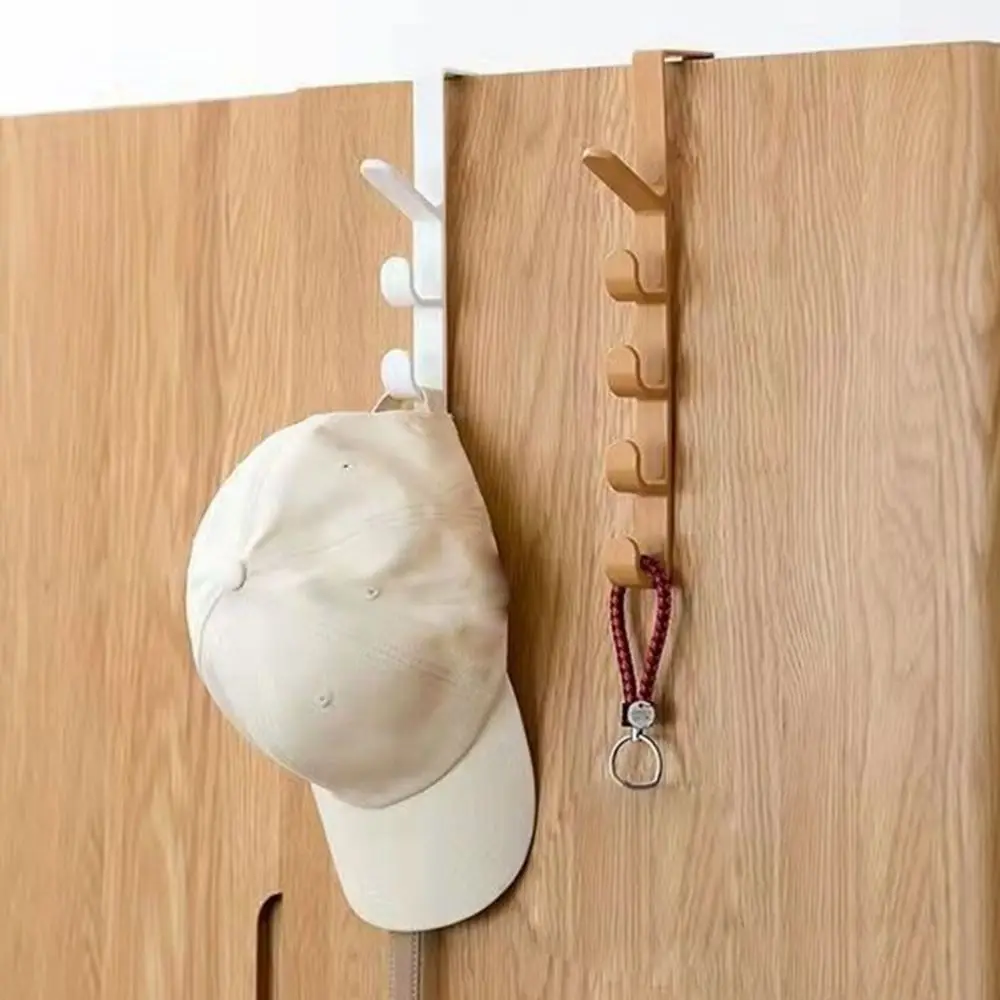 1Pcs Rails Door Hanger Hooks Clothes Storage Convenient Storage Holder Bedroom Home Accessory Plastic Hanging Rack