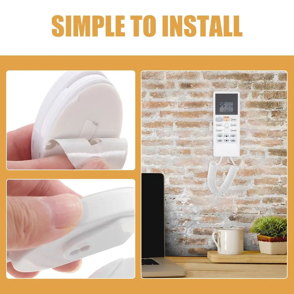 

3 Pcs Remote Control Retractable Tether Adhesive Hooks Anti Lost Rope for Phone Tablet Cellphone Mobile Practical Design Plastic