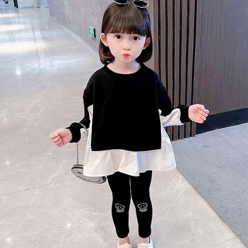 Girls' Hoodie 2026 Spring and Autumn New Children's Clothing Korean Style Girl Baby Fashion Sweet Matching Color Hoodie - view 3