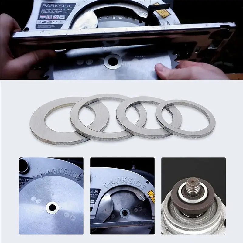 ✼Saw Blade Adapter Ring Set Saw Blade Bushing Angle Grinder Inner Aperture Conversion Gasket (12/Pack)