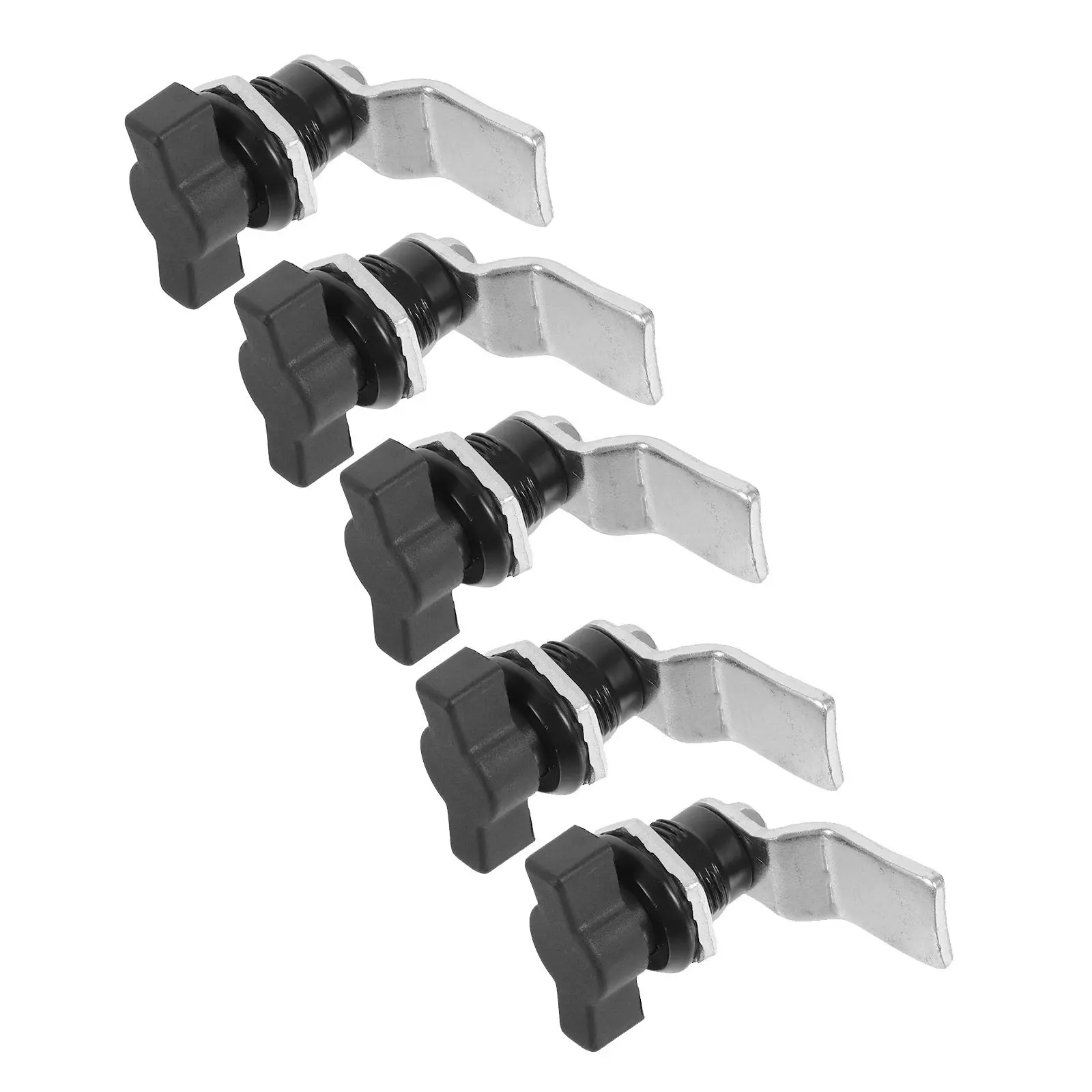 5Pcs Universal T-Handle Latch Lock Zinc Alloy Cam Latch for Tool Box Hood Electrical Equipment Cabinet Drawer Camper Trailer