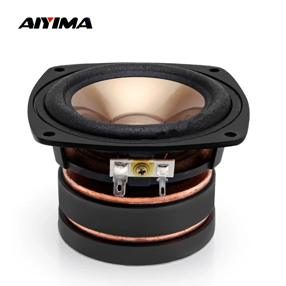 

AIYIMA 1Pcs 4 Inch Audio Speaker Driver 4 Ohm 100W Full Range Speakers Sound Column Loudspeaker DIY Home Theater