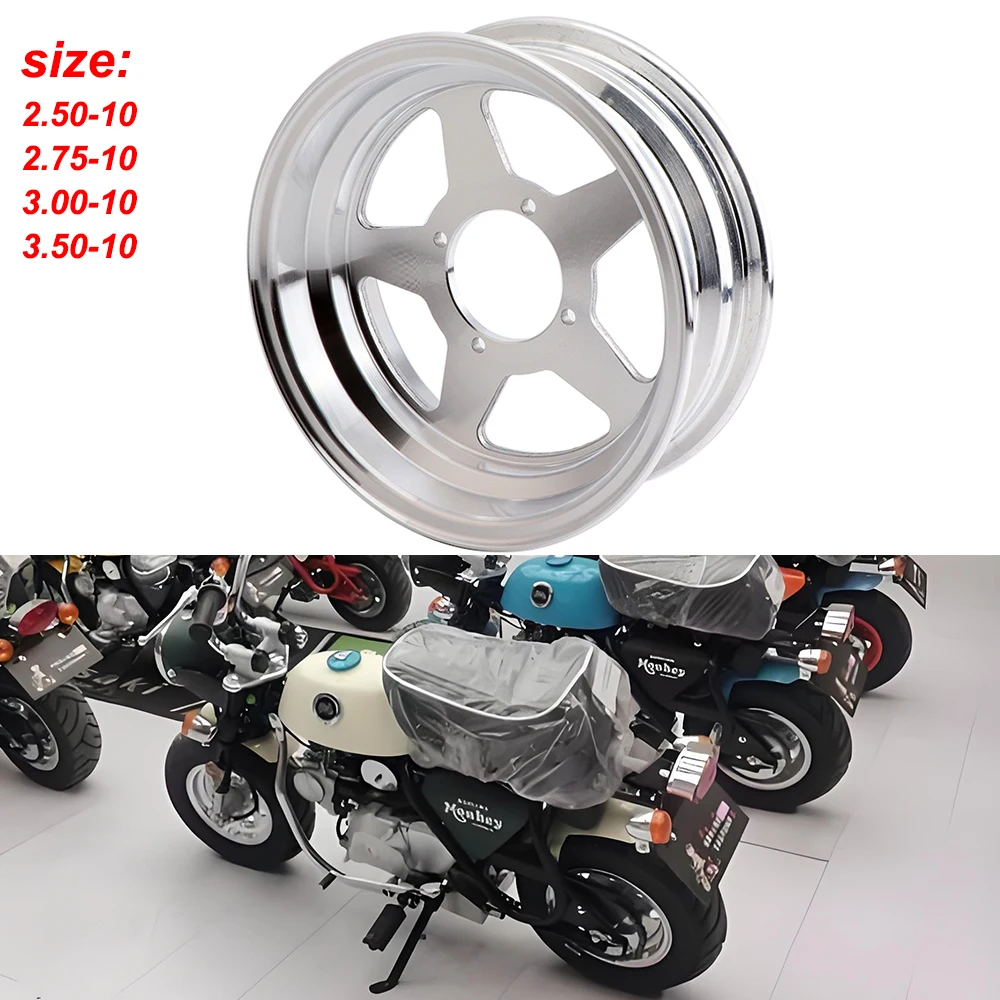 

10-inch rims 2.50-10/2.75-10/3.00-10/3.50-10 front/rear aluminum wheels for monkey bicycles, monkey wheel accessories