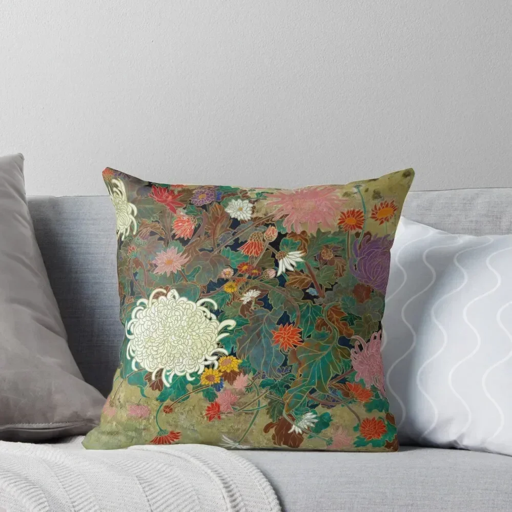 

flower【Japanese painting】 Throw Pillow Pillow Cover Luxury Sofa Cushions ornamental pillows pillow