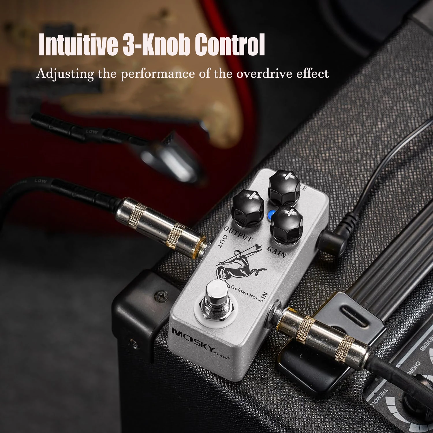 MOSKY Silver Horse Overdrive Guitar Effect Pedal 5