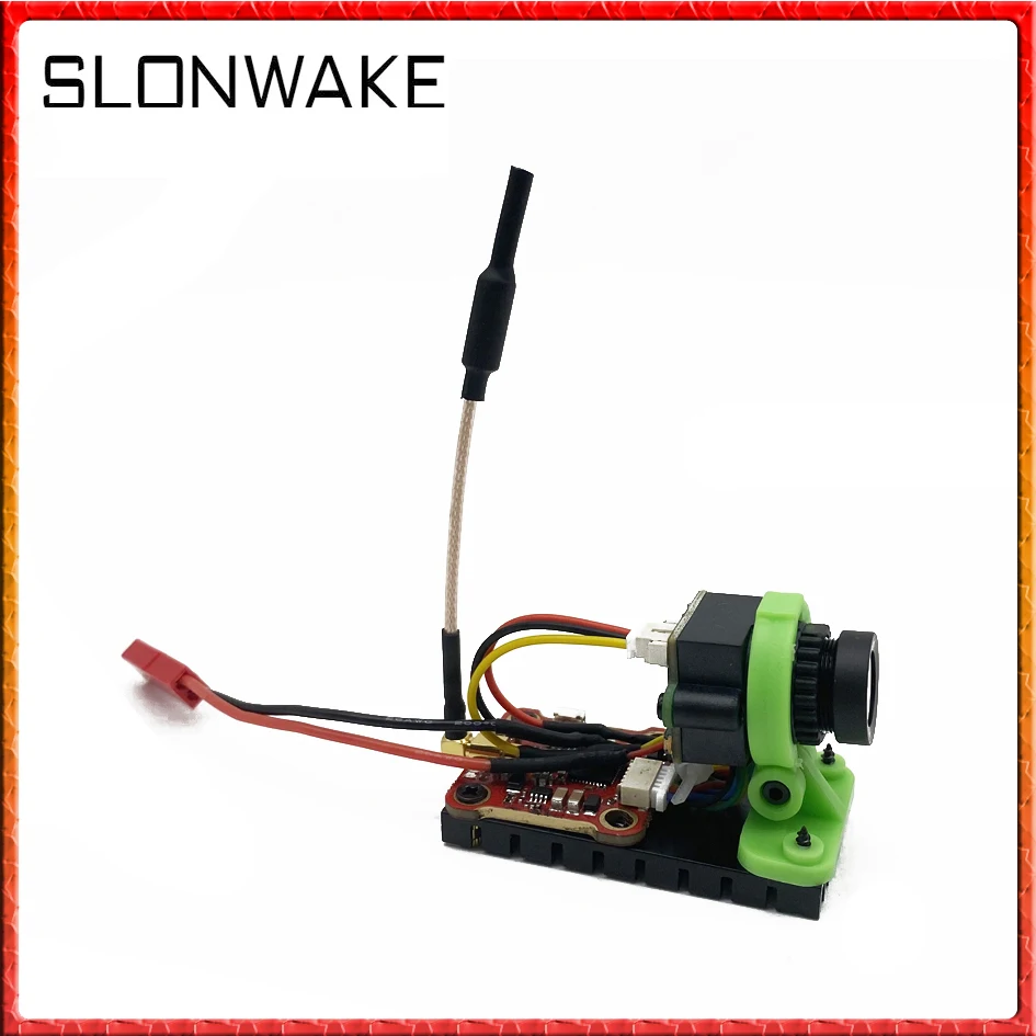 SLONWAKE Atualizado 5.8GHz 48CH 600mW câmera transmissor FPV ajustável com sistema CMOS 1000TVL FPV para RC FPV Racing Drone