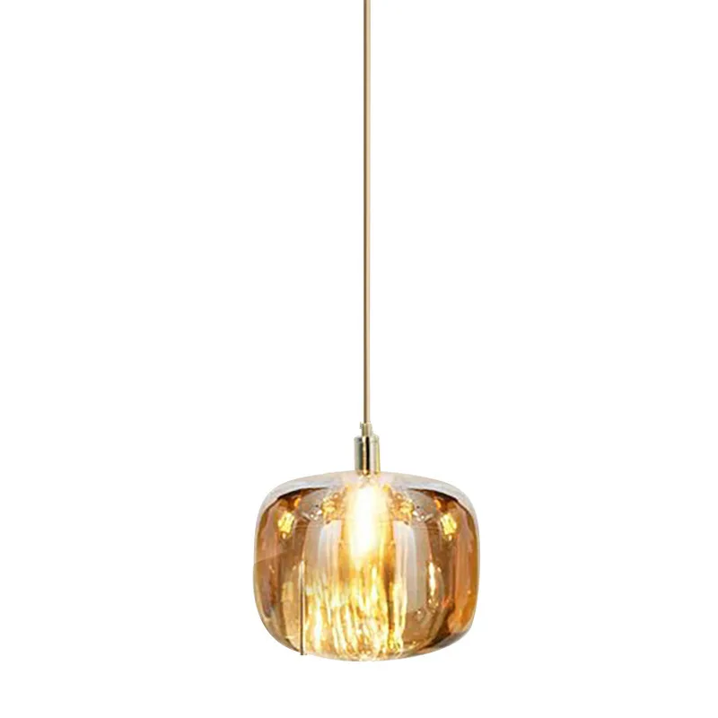 

Postmodern minimalist restaurant bar lighting creative personality designer model room bedside staircase glass chandelier
