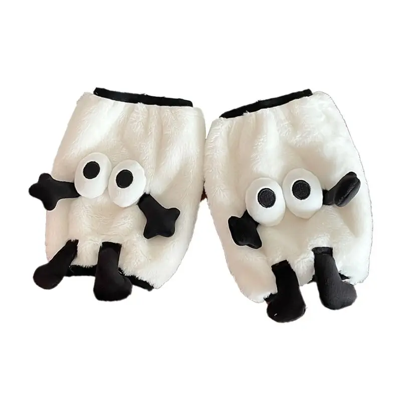 Sleeve Protector Cute Plush Sleeve Protector Cartoon Anti Dirty Cuff Cover For Office Jacket Winter Warm Arm Guard For Women