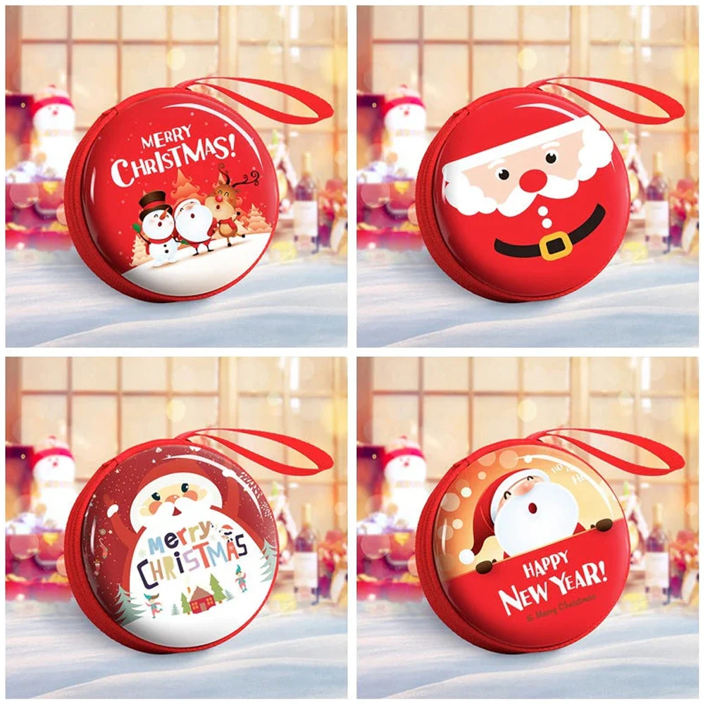 Mini Money Key Bag for Kids, Cartoon Pattern, Senhoras, Natal