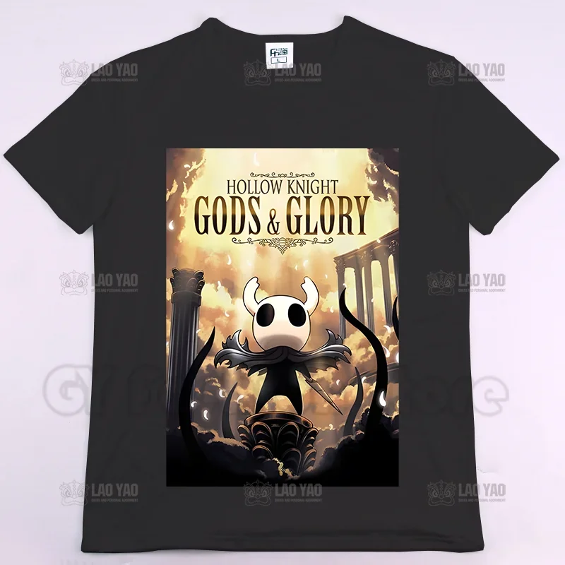 Hollow Knight Graphic T Shirts Game hemed -shirts Summer Short Sleeve HE KNIGH Funny Oversized  Shirt Vintage Kawaii image 5