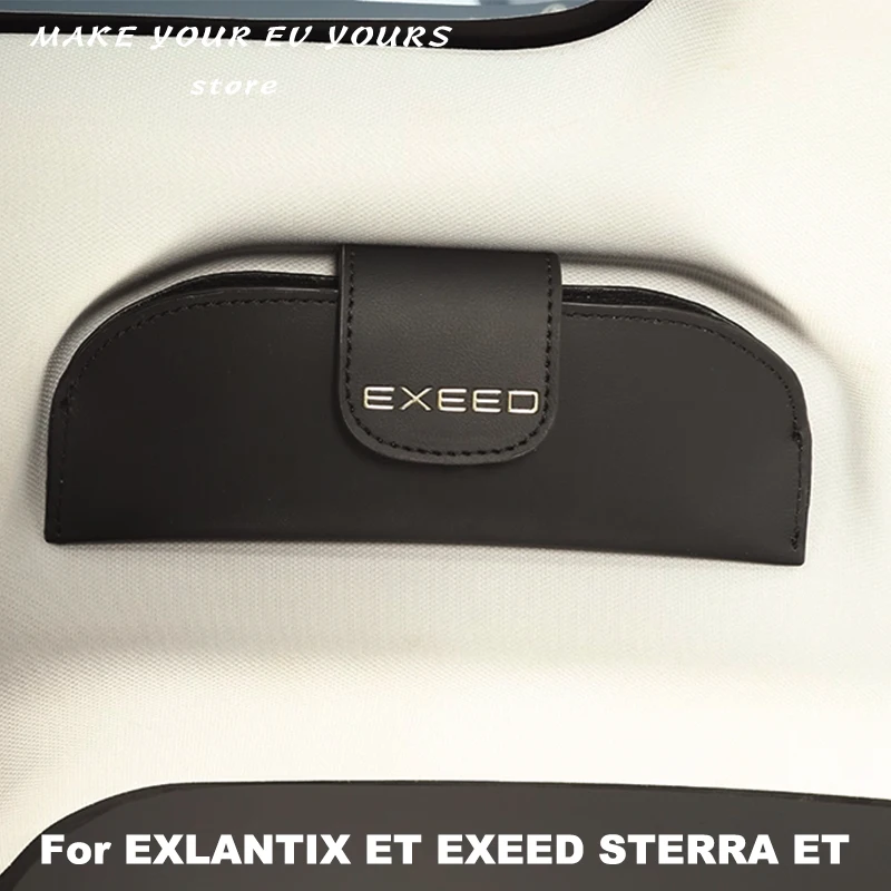 

Для EXLANTIX ET EXEED STERRA ET 2024 2025 автомобильный держатель для очков, кожаный органайзер для солнцезащитных очков, коробка для солнцезащитных очков