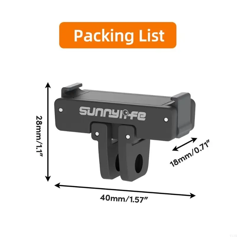 Магнитный адаптер быстрого выпуска для действия 4/3/2 Действия расширения камеры