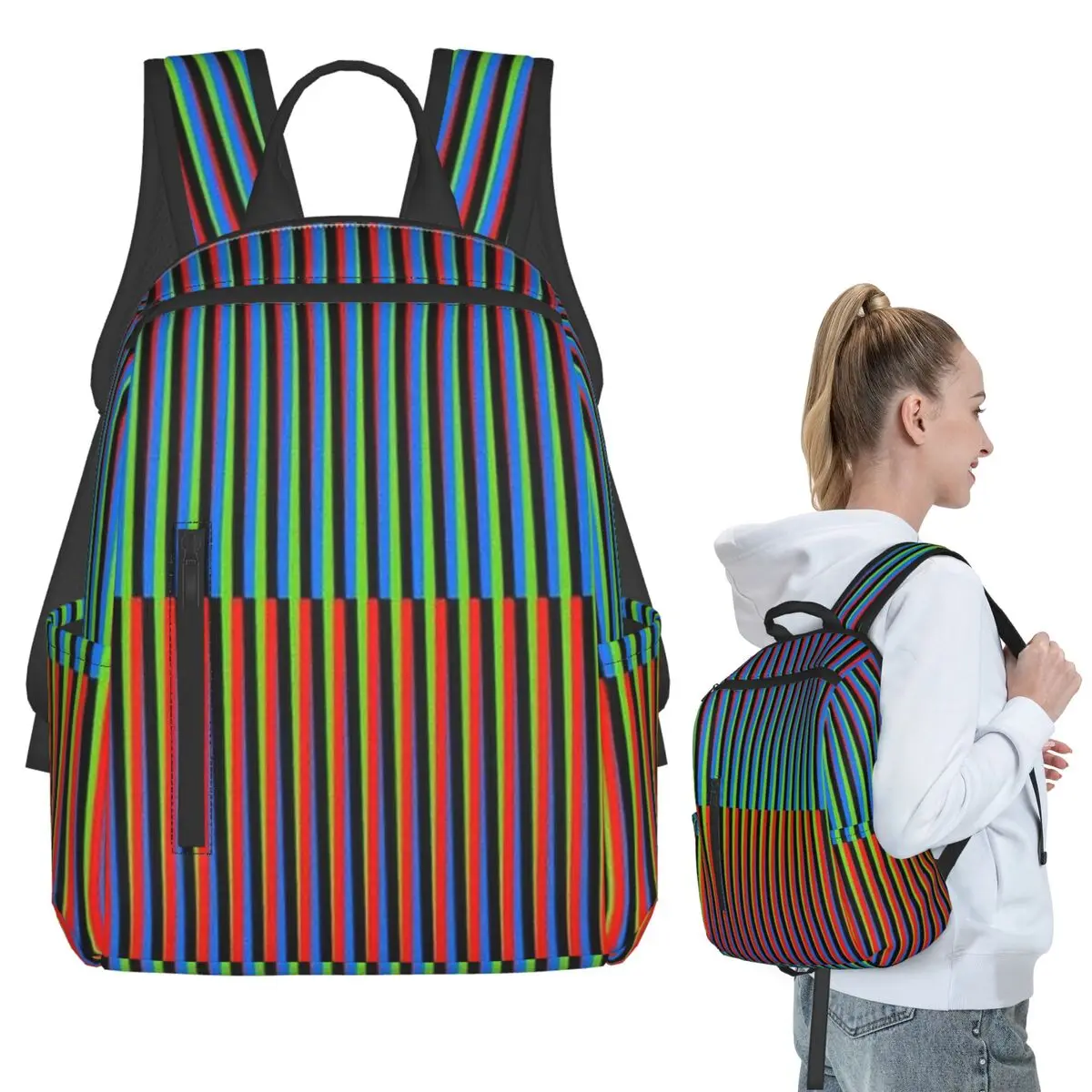 

Soft Maiquetia Venezuela Cruz Diez Backpack Student BookBag Children School Bag Computer Shoulder Bags Boys Girls