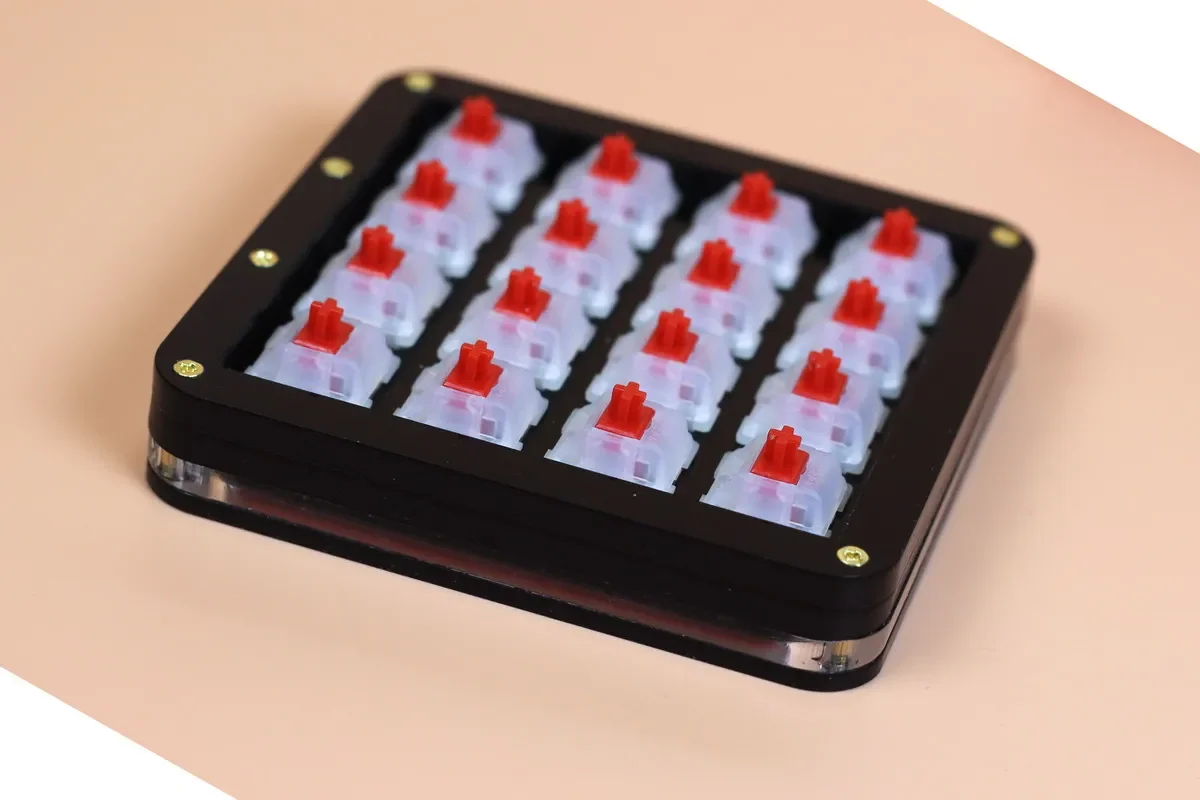 Clavier mécanique 16cc, clavier numérique, prise chaude personnalisée, Support pour axe bas