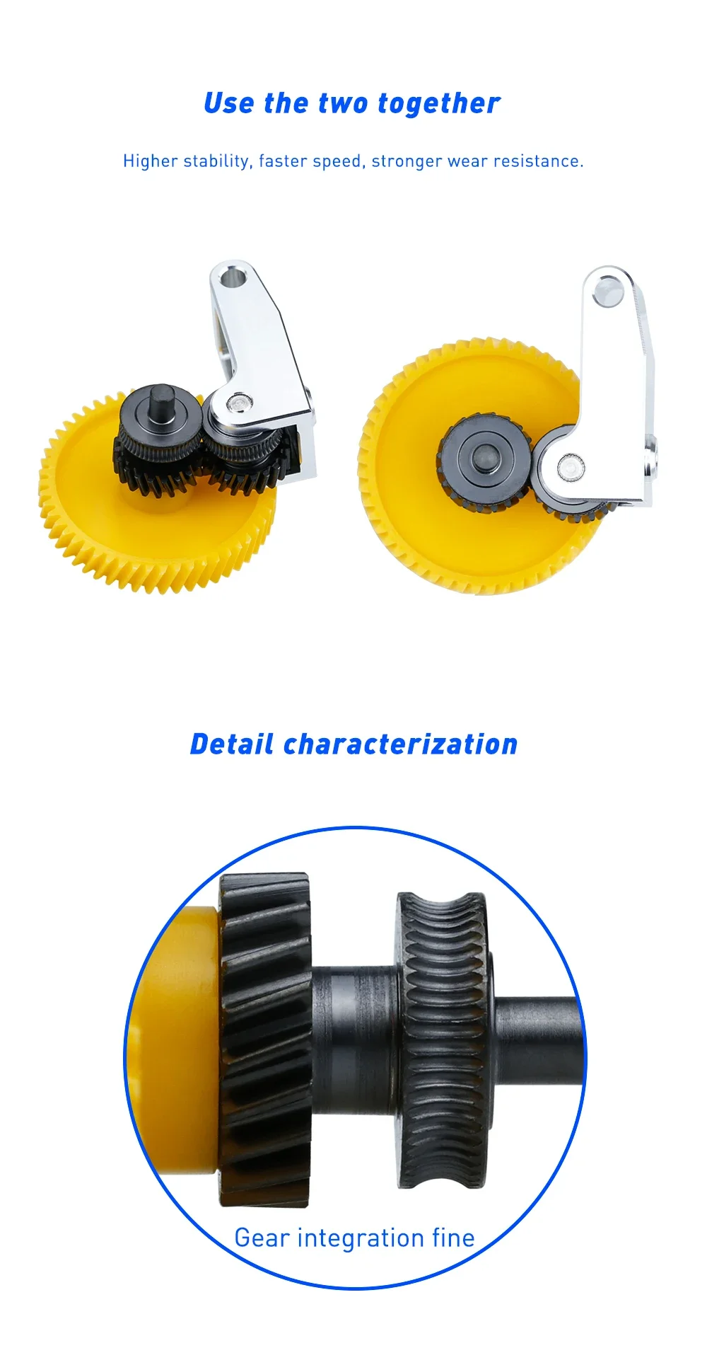 Upgrade Extruder Getriebe Für Bambu Lab P1P X1 Extruder Gehärtetem Stahl Montage Für Bambulab P1S P1P X1 X1C 3D Drucker Zubehör – Detail 2