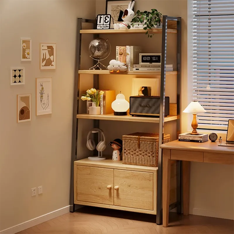 for Strictly Selected Shelves Floor to Ceiling Multi Layer Storage Racks with Cabinet Doors Display Household Multifunctional