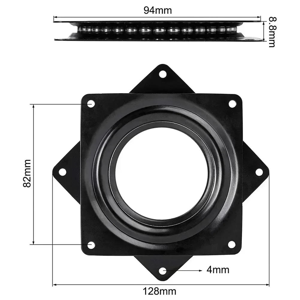 회전 베어링 금속 롤링 베어링 턴테이블 디스플레이 스탠딩 가구 하드웨어, 3/4/6 인치 360 도 회전 플레이트