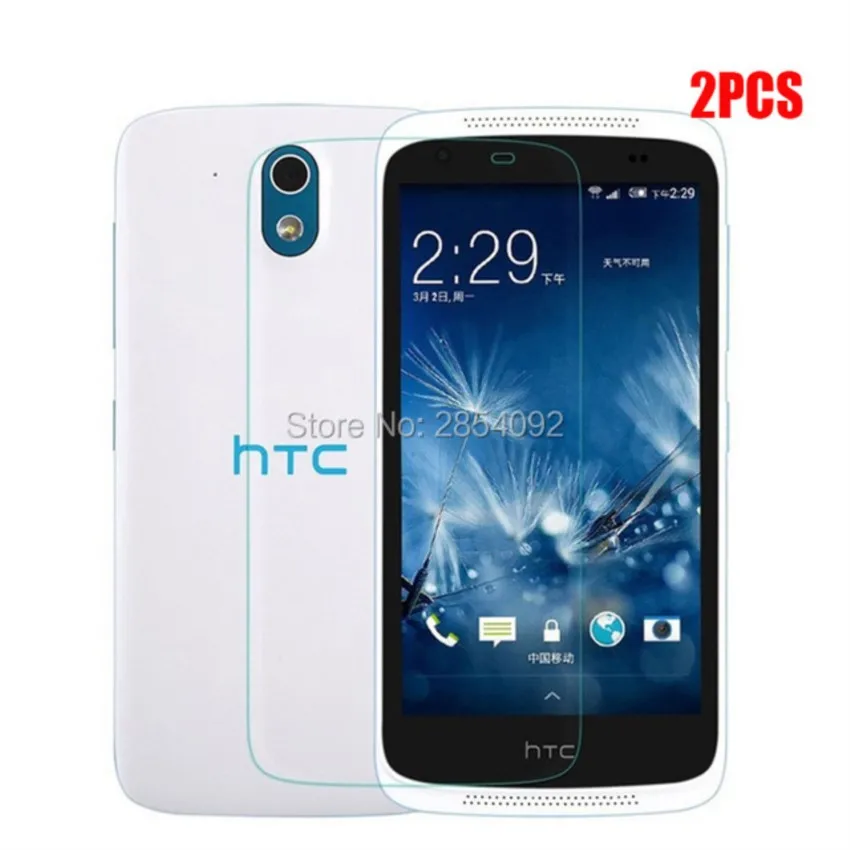 2pcs for tempered glass htc desire 526 screen protector desire 526g 526 g 526g+ 326 326g dual sim tempered glass protection