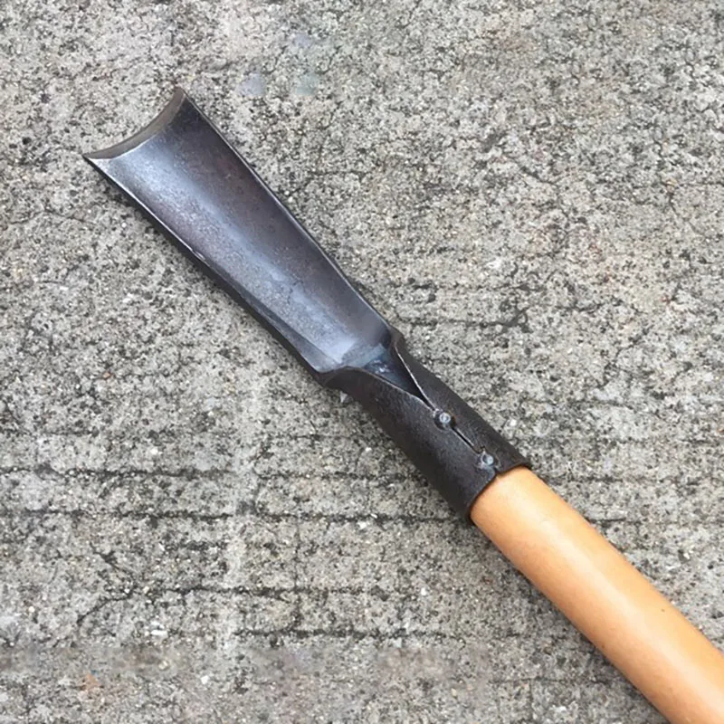 Arched steel shovel; agricultural planting tool; carpenter’s chisel; multi-purpose gardening shovel; 23 cm long; semi-circular