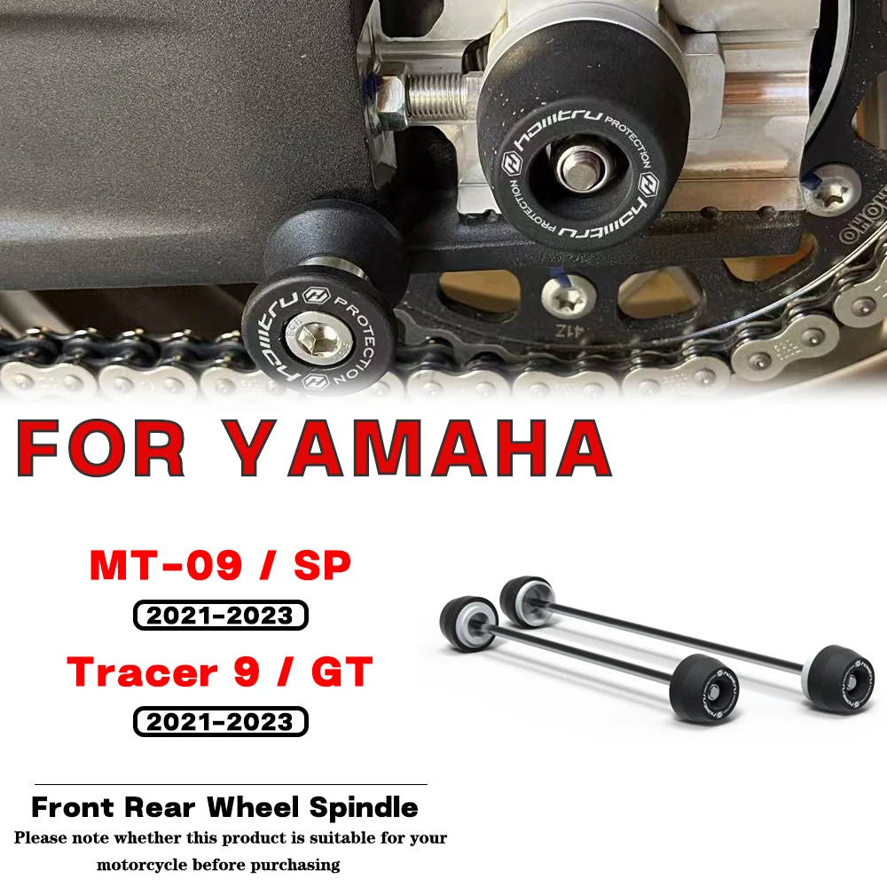 

For YAMAHA MT-09 SP Tracer 9 GT 2021 2022 2023 Motorcycle Accessories Front Rear Wheel Spindle Crash Protector