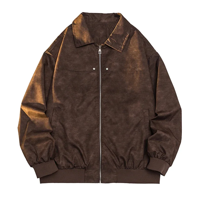 

LIBIELIY Мужская куртка-бомбер на молнии в стиле ретро