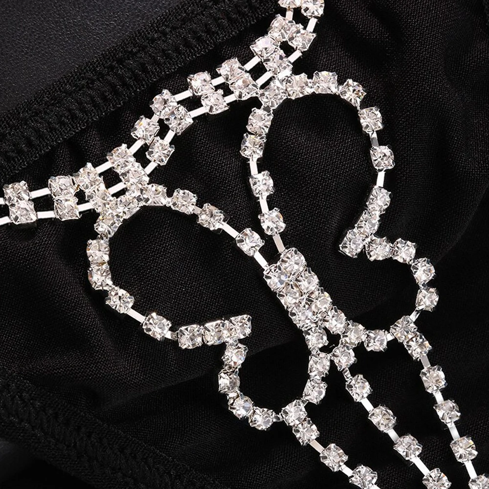 مثير حجر الراين فراشة ثونغ سلسلة مجوهرات الحفلات للنساء 2026 مطاطا G سلسلة الخصر سلسلة سراويل ملابس السباحة الملحقات #4