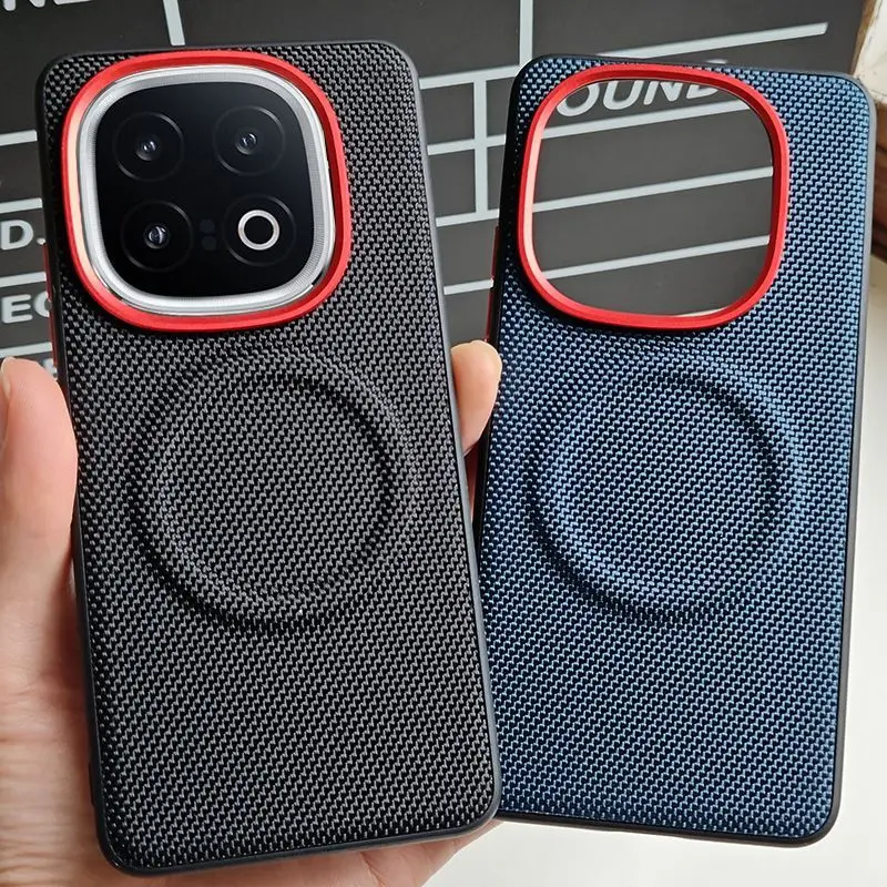 

For IQOO Z10 Turbo Pro Case Luxury PU Leather Magnetic Wireless Charging Protective Back Cover Case For IQOO Z10 Turbo Shell