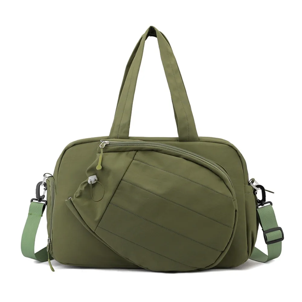 Large Capacity Tennis Racket Bag Waterproof Multi-functional Sports Fitness Bag Solid Color Dry-wet Separation Travel Handbag