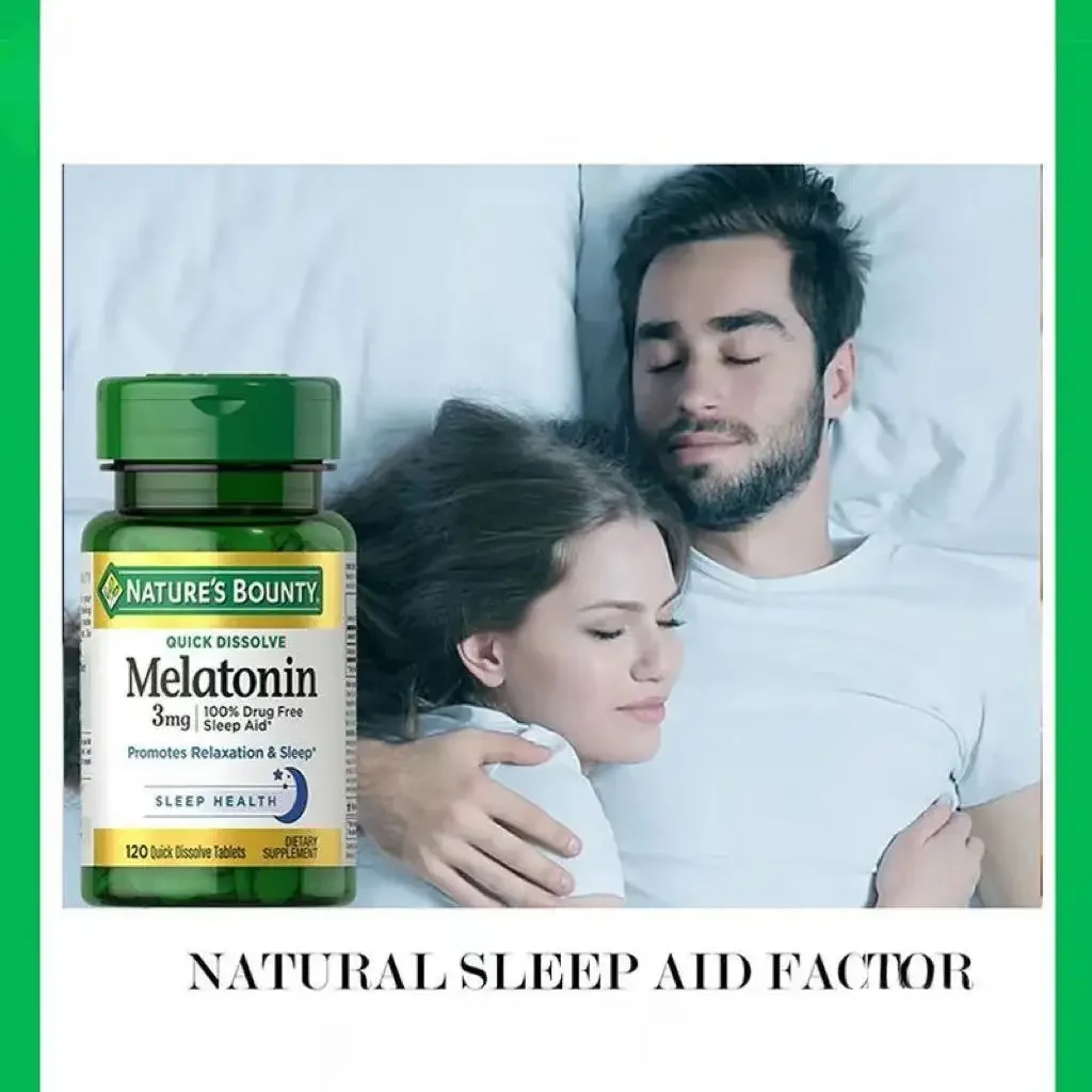 Free shipping Melatonin 3mg 120 tablets promotes relaxation & sleep