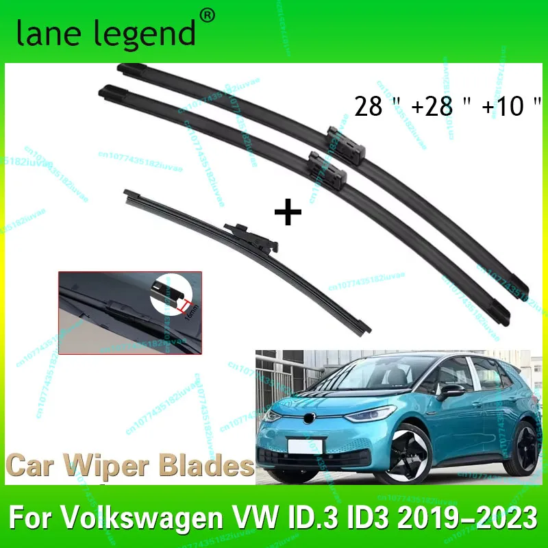 

Щетки стеклоочистителя автомобиля для Volkswagen VW ID.3 ID3 2019 2020 2021 2022 2023, автомобильные аксессуары, щетки переднего и заднего стеклоочистителя