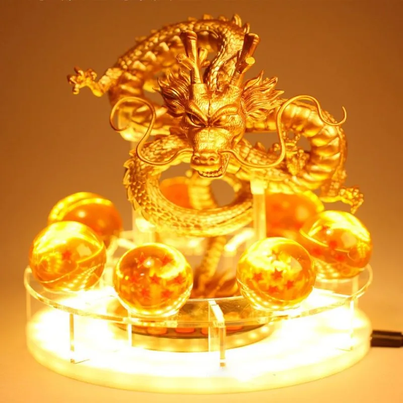 Dragon Ball Son Goku Animation periferiche Battle versione danneggiata Crystal LED Lamp comodino Desktop Ornament giocattolo creativo per ragazzi