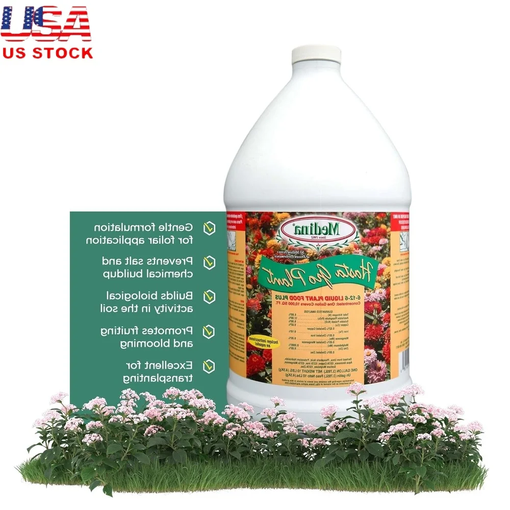 

High-Performance Fertilizer 6-12-8 NPK 1 Gal Plant Food Indoor Outdoor Use Prevents Salt Buildup Boosts Growth Fruiting Blooming