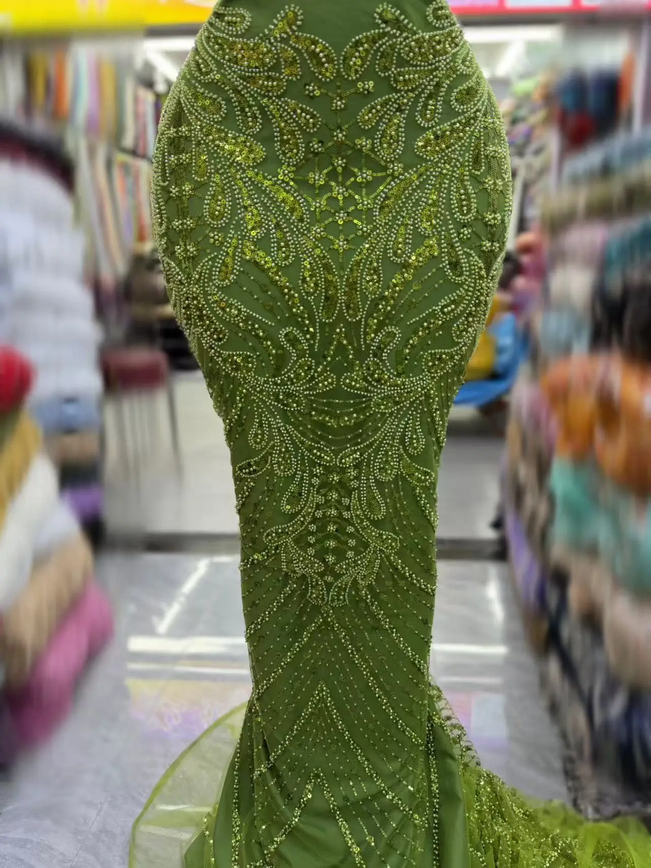 

ГОРЯЧАЯ 2022, высококачественная африканская тюль с блестками, вышитая кружевная ткань для жениха, кружевная ткань с блестками и бисером для нигерийской свадьбы SZ893