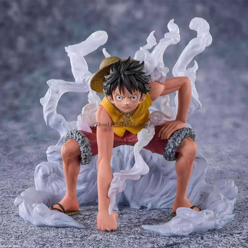 BANDAI-Figurine d'anime originale, ontariOne Piece, Monkey D. Figuarts Modèle de figurine d'action Luffy PARAMOUNT WAR, ornements de bureau, cadeaux