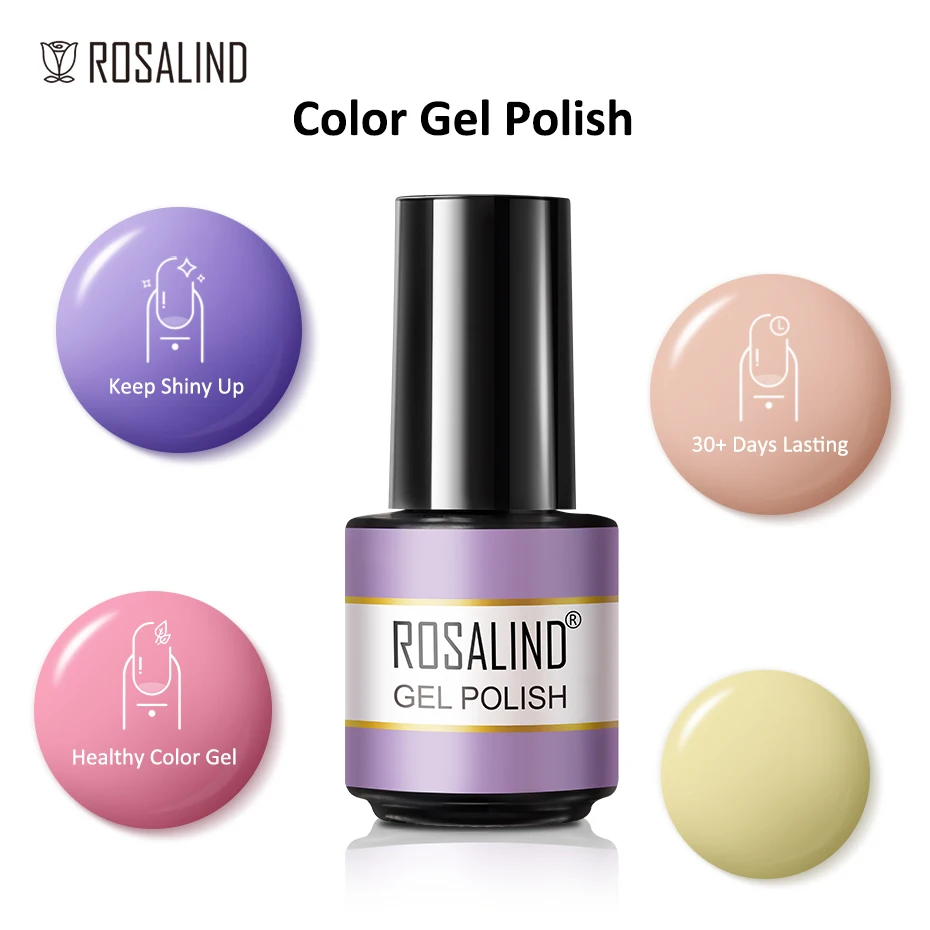 Rosalind Summer Series Nagel Gel politur Hybrid lack Semi Permanent Nail Art Top Base Matt lack UV Gel Nagellack einweichen