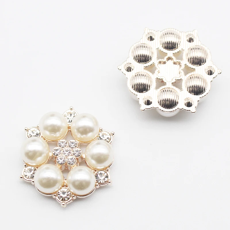

Wholesale 30 pieces of 28mm flat bottom pearl jewelry for dyl artificial accessories Decorative clothing can be sewn