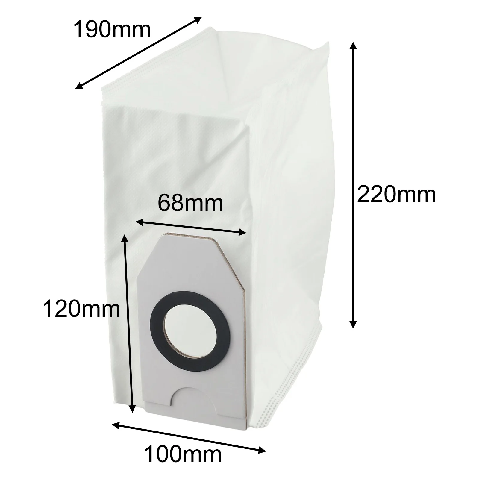Home Cleaning Dust Bags Replacement Dust Bags White Efficient Filtration Large Capacity Long-lasting Performance