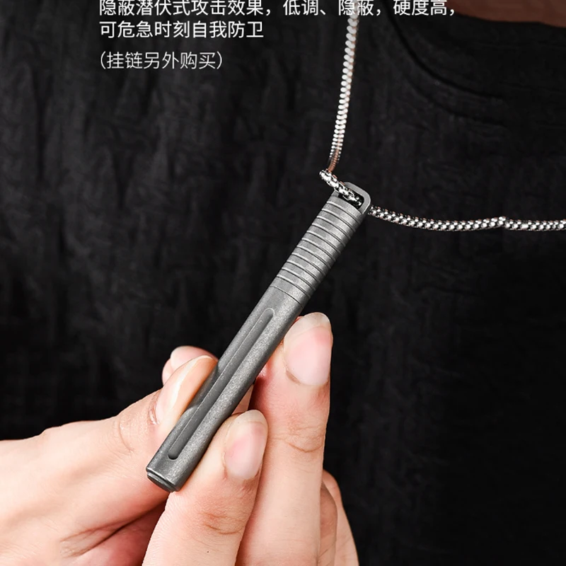 Imagem -04 - Caneta Tática de Liga de Titânio Edc Autodefesa Mini com Coleção Escrita Multi-funcional Portátil Ferramentas ao ar Livre Edc