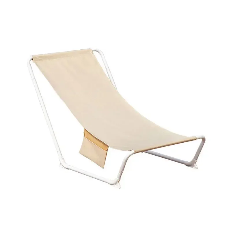 Folding Storage Beach Chair Outdoor Beach Chairs Canvas Recliner Camping Chair Office Lunch Chair Simple Storage Pool Chairs