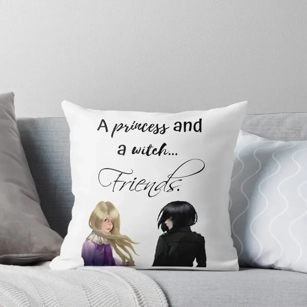 

a princess and a witch... friends. Throw Pillow Christmas Pillowcase Pillowcases Bed Cushions home decor items pillow