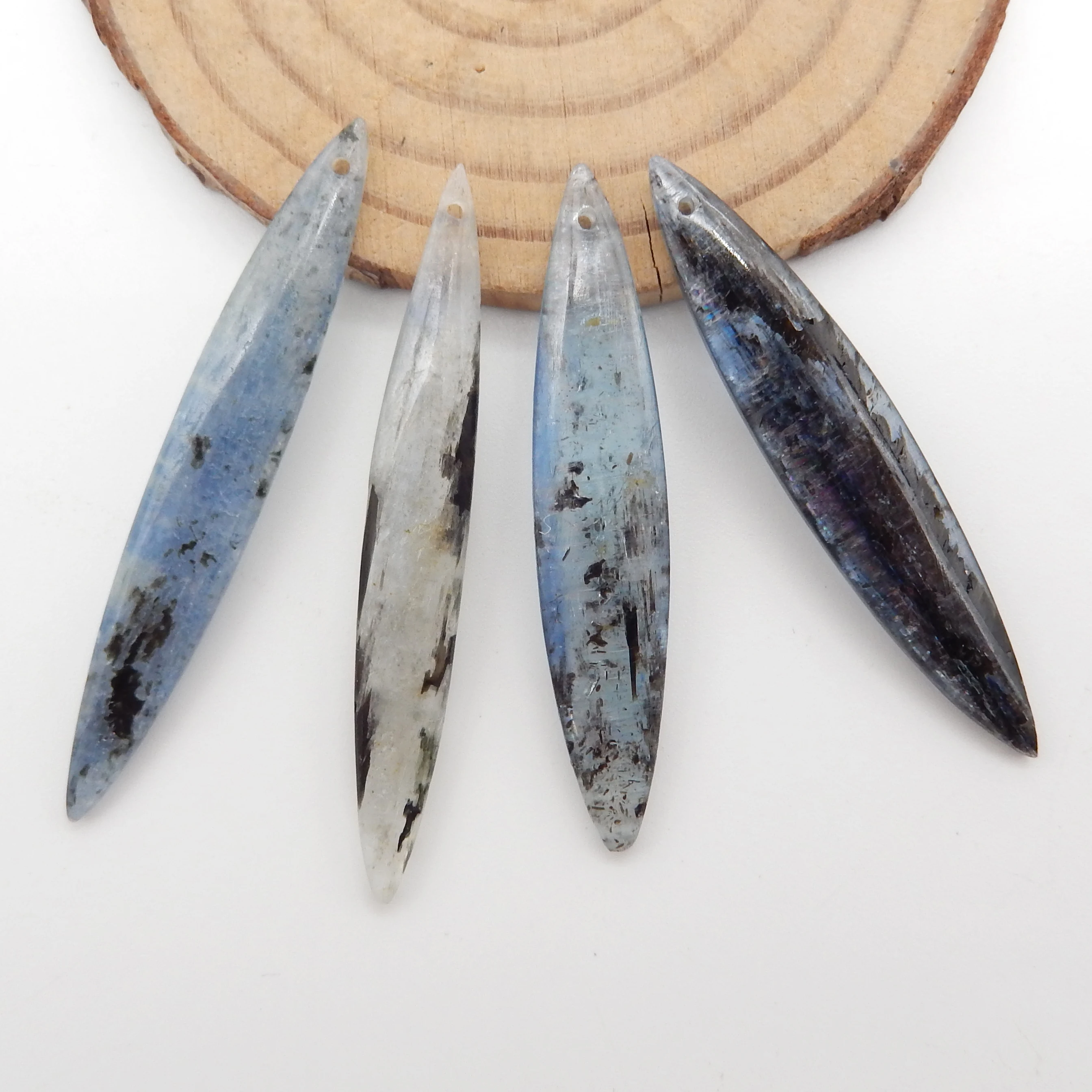 4PCS Blue Kyanite Marquise Fashion Beads Lot , Gemstone Beads ,Fashion Jewelry Necklace Accessories