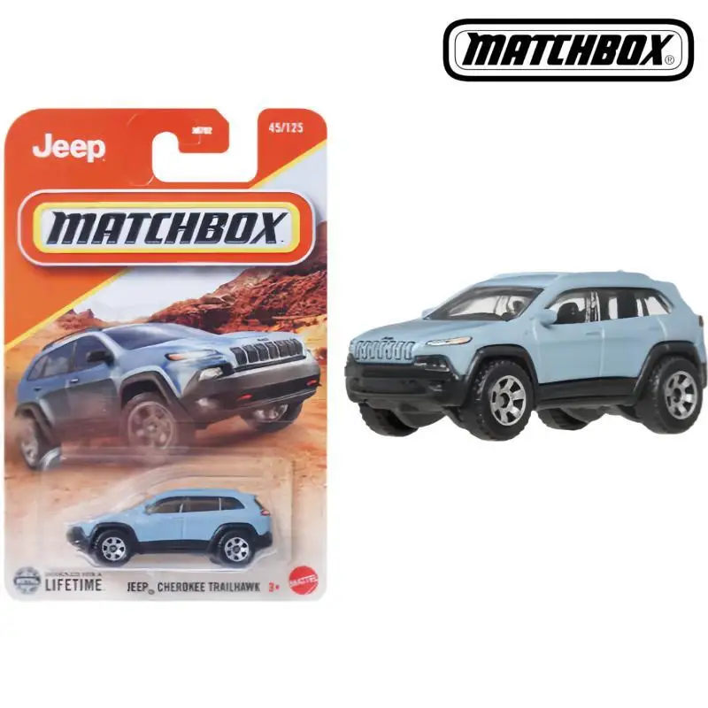 

Подлинная машина Mattel Matchbox 1/64, литая под давлением Jeep Cherokee Trailhawk, имитация модели автомобиля, игрушки для мальчиков, коллекция, подарки на день рождения