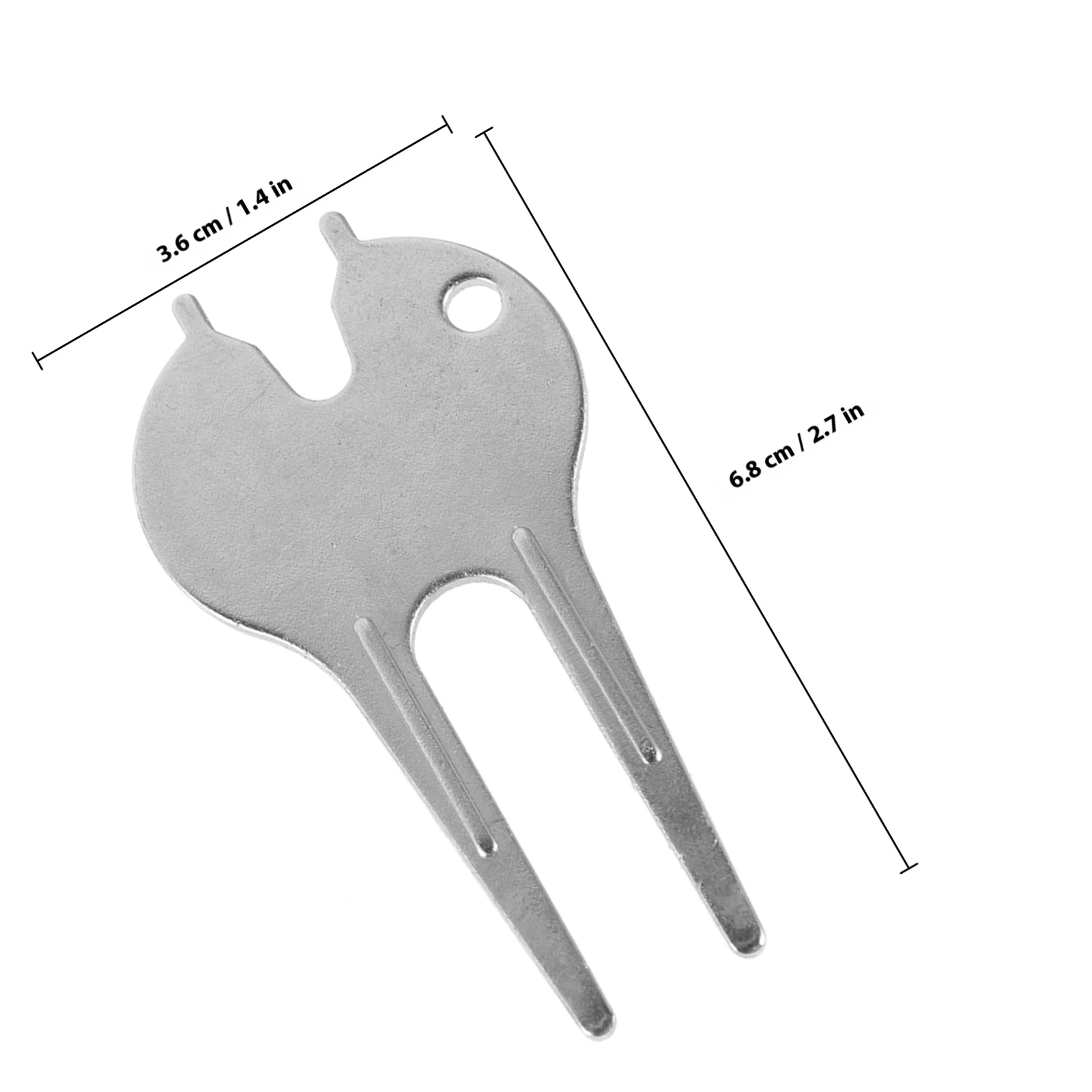 6 قطعة شوكة جولف خضراء محمولة أداة ديفت مقاومة للاهتراء معدنية مدمجة ملحقات جولف رياضية خارجية علامة كروية احترافية
