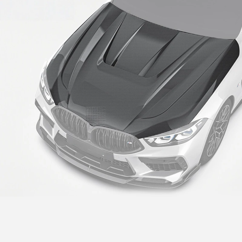 High Quality Dry Carbon Fiber Air Flow Bonnet Fit For 8 Series M8 F91 F92 F93 2019-2022 Car Tuning Parts