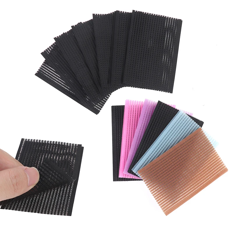 

12 шт., подушечка для волос, наклейка для волос, зажим для челки, фиксированная бесшовная волшебная паста, бахрома, новинка