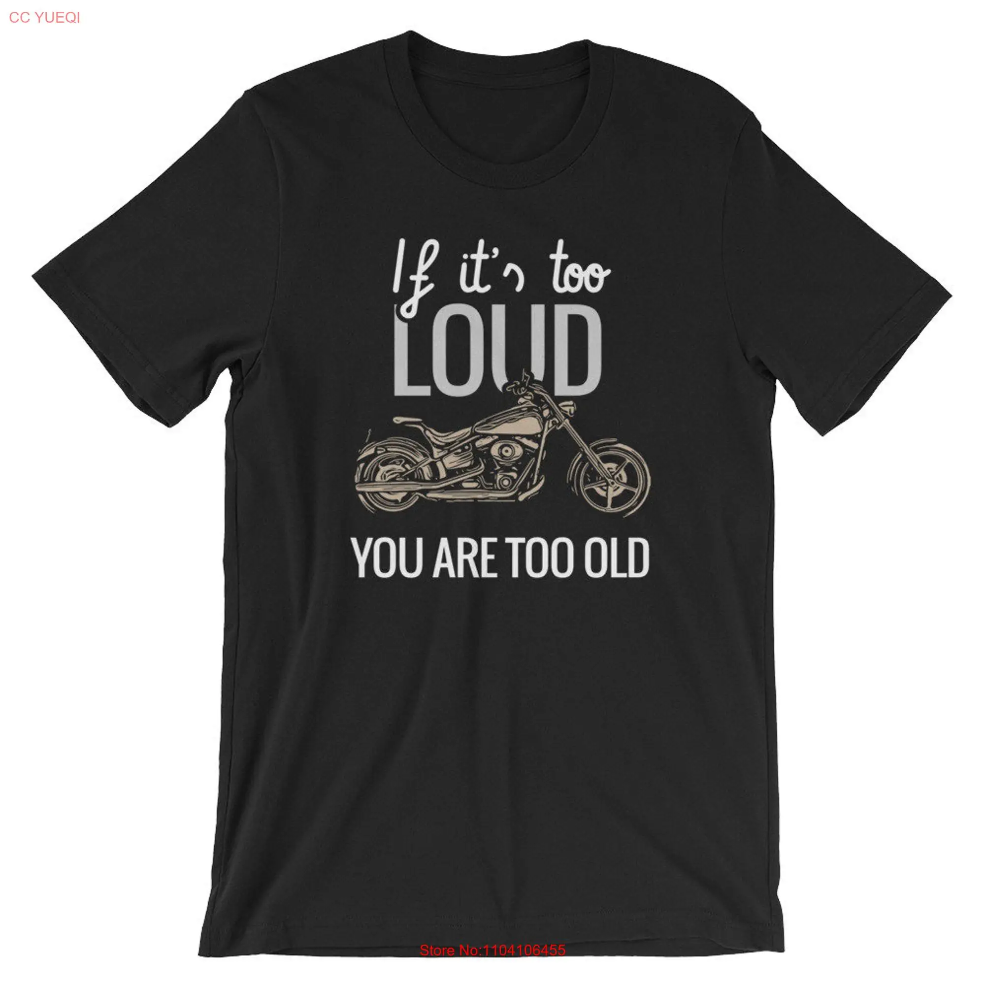 Motorcycle T Shirt For Loud Exhaust Lover Biker   long or short sleeves